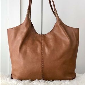 NWOT Frye Naomi Pickstitch Tote In Whiskey